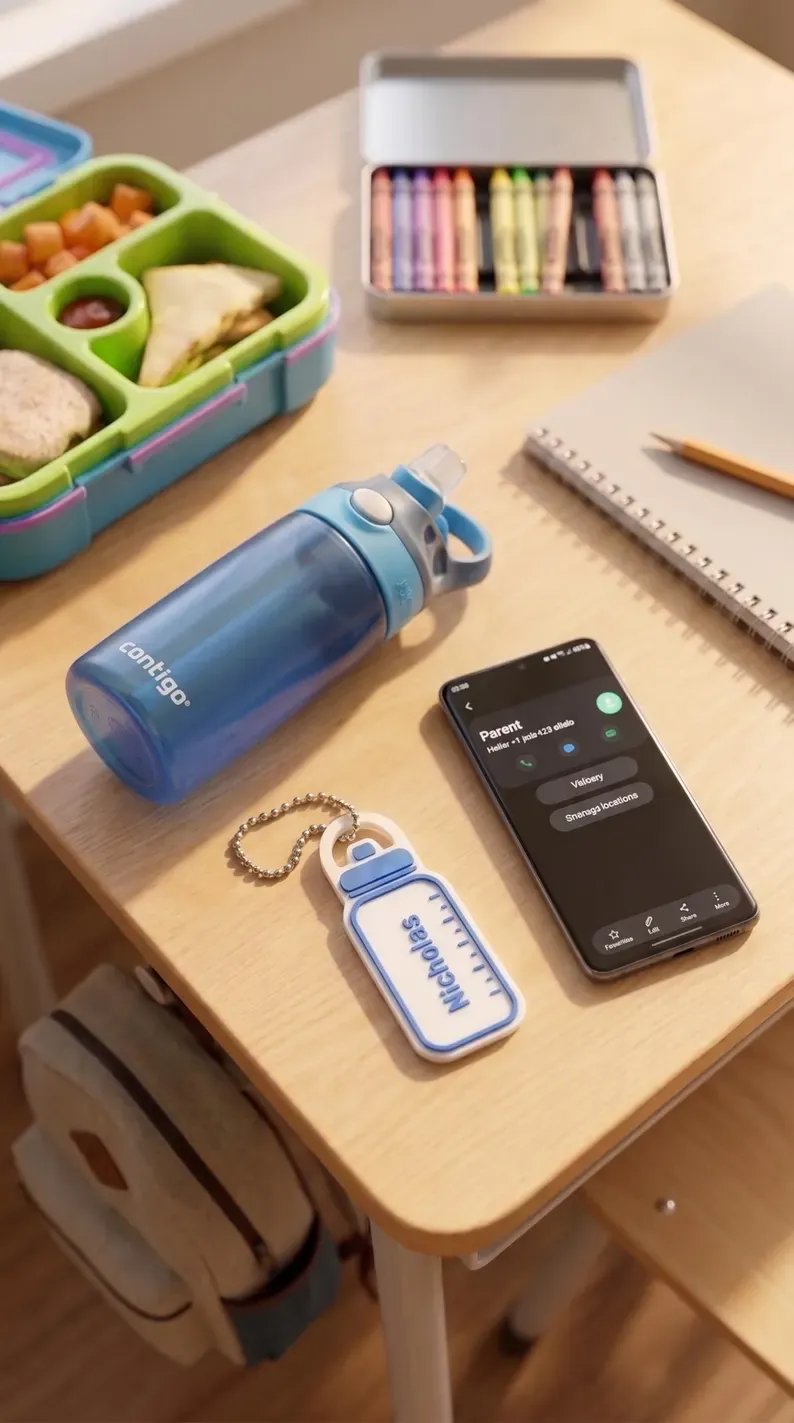 Kids Emergency Water Bottle Tag